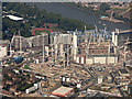 Battersea power station development from the air