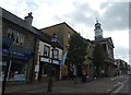 Chard Town Hall and optometrist