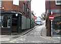 View along Ten Bell Lane as seen from St Benedicts Street