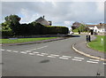 Lon-yr-eglwys towards the centre of St Brides Major