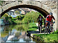 Towpath cycling near Danebank in Cheshire