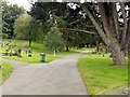 Mansfield Cemetery, main drive