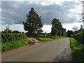 Clanford Road towards Seighford