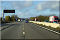 SP6859 : M1 Motorway near to Kislingbury by David Dixon