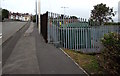 Electricity substation below Harbour Road, Barry