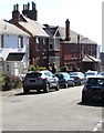 Houses, cars and chimney pots, Harbour Road, Barry