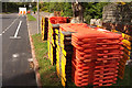 Barriers on Collaton Road, Shiphay