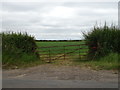 Field entrance and bridleway off Fernham Road (B4508)