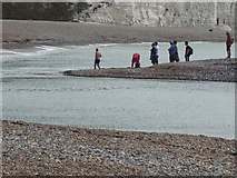 TV5197 : Crossing the mouth of the River Cuckmere by Oliver Dixon