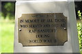 SE7408 : Memorial to RAF Sandtoft (plaque) by Adrian S Pye