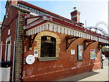 ST1166 : Disused ticket window at Barry Island railway station  by Jaggery