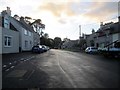 NT6224 : Looking  west  Ancrum  village  street  at  sunset by Martin Dawes