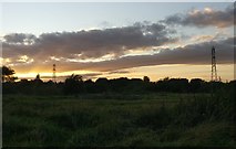 SK5702 : Sunset over the Aylestone Meadows Nature Reserve by Mat Fascione