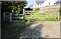 Gates across the entrance to Railway Paddocks, Gileston