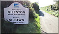 ST0167 : Welcome to Gileston - Please drive carefully by Jaggery