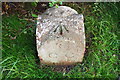 Boundary stone with benchmark on SE side of B6264