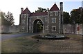 The entrance to Fanhams Hall Hotel