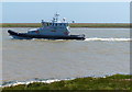 TM4553 : Border Force vessel on Home Reach of the River Alde by Mat Fascione