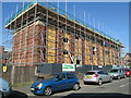 Building work on Salisbury Street, Leek