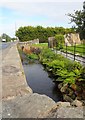 The canalised Camlough River