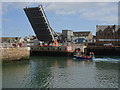 Lifting bridge at Peterhead harbour