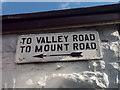 Old direction sign on Bryn Road, Llanfairfechan