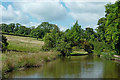 Canal and pasture near Marple, Stockport