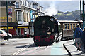 Welsh Highland train on Britannia Bridge