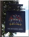 Sign for the Butchers Arms, Kings Sutton