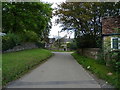 Minor road through Hinton in the Hedges