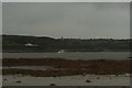 View of a hill outside Marazion from the causeway leading to St. Michael