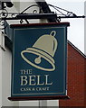 Sign for the Bell public house, Banbury