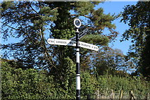 NX7767 : Signpost at Old Bridge of Urr by Billy McCrorie