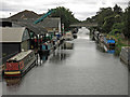 The Grand Union Canal south of the Rockingham Road bridge