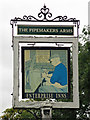 Sign for the Pipemakers Arms, Rockingham Road