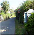 ST0167 : 30 sign facing the wrong way, Gileston by Jaggery