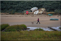 ST3058 : Brean : Sandy Beach by Lewis Clarke