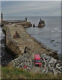 NZ9011 : A view of The East Pier, Whitby by Neil Theasby