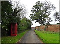 Telephone box near St Mary