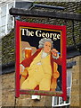 Sign for the George, Lower Brailes