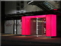 TQ3182 : Sadler's Wells Theatre, Rosebery Avenue, EC1 - iconic entrance (at night) by Mike Quinn