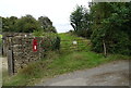 Field entrance off the B4035, Lower Tadmarton