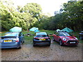 Part of the car park and grounds at the New Forest Youth Hostel