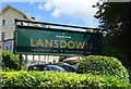 Sign for the Lansdown Hotel, Cheltenham