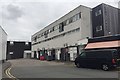 Rear of shops, south side of Talisman Square, Kenilworth