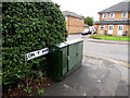 Dark green cabinet, Lon-y-rhyd, Rhiwbina, Cardiff