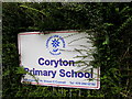 Coryton Primary School name sign, Cardiff