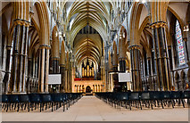 SK9771 : Lincoln Cathedral nave by Julian P Guffogg