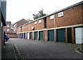 Row of garages off Russell Street