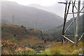 NN3008 : Power lines in Glen Loin by Jim Barton
